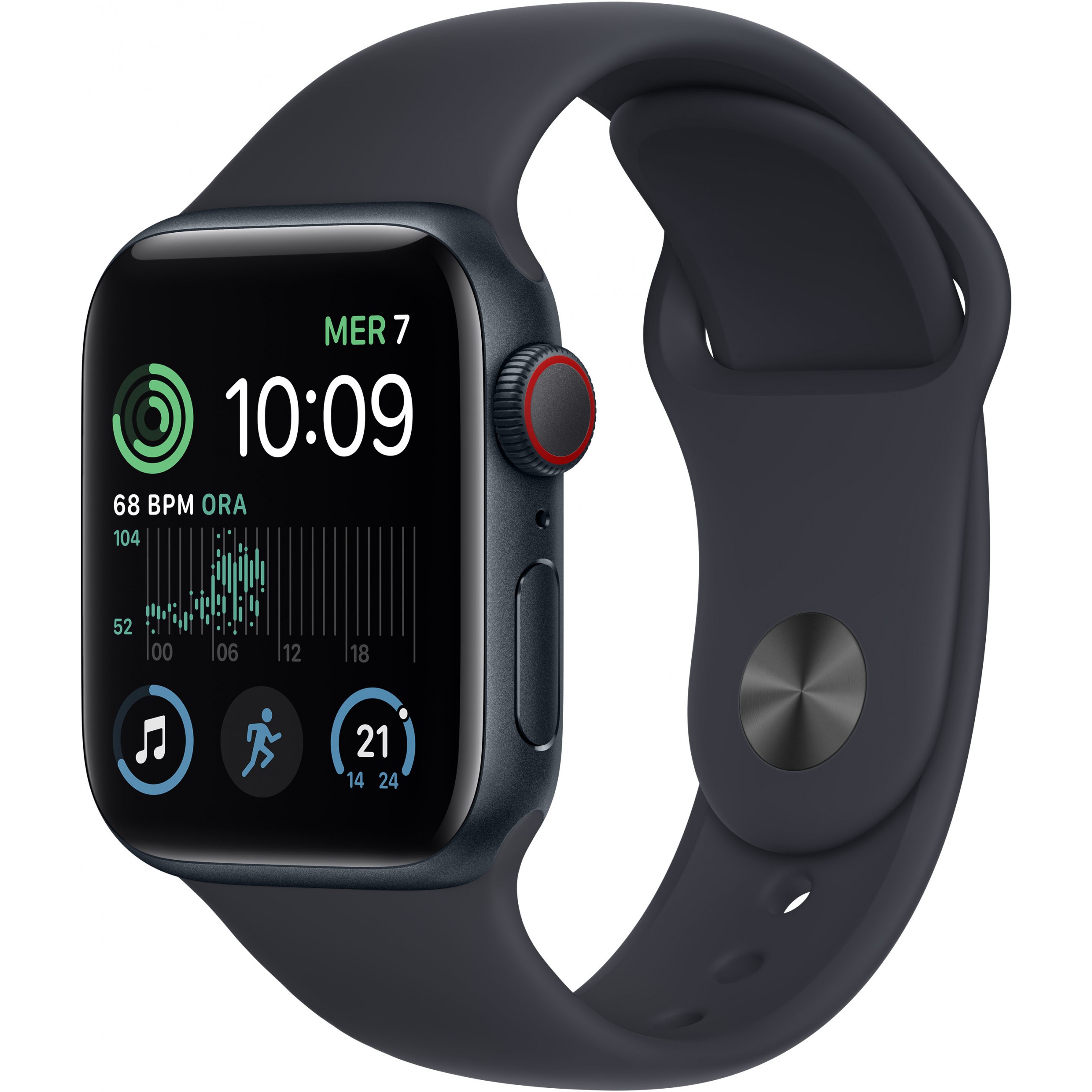 Apple Watch SE Aluminium Cellular 40mm Mitternacht (Sportarmband mitternacht)