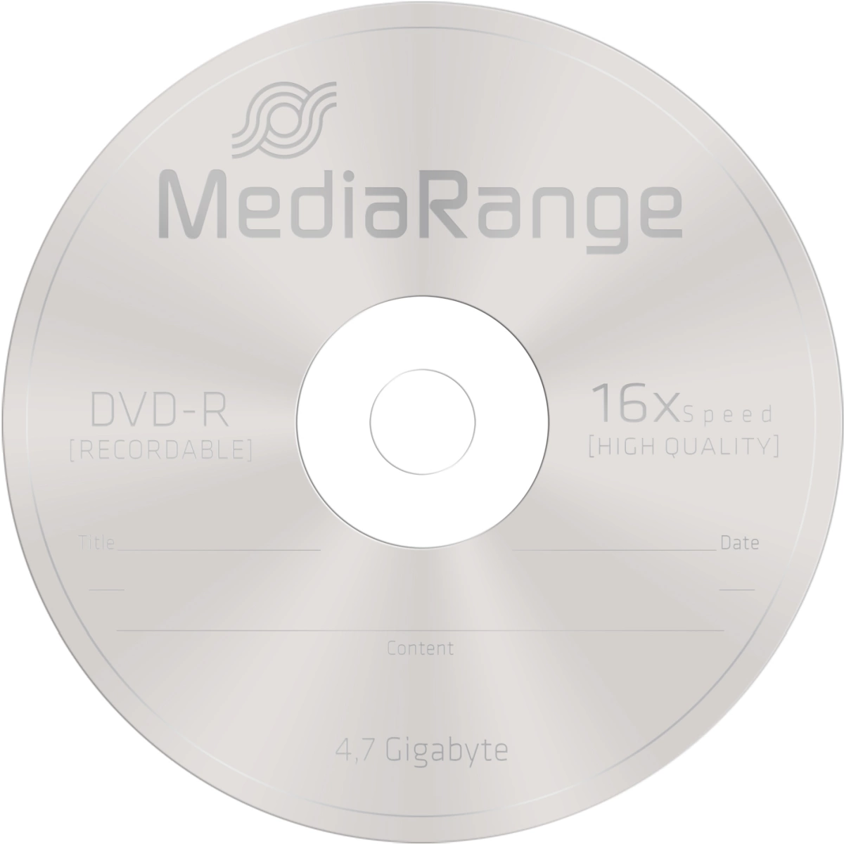 DVD-R - 4.7GB/120Min, 16-fach/Spindel, Packung mit 50 Stück