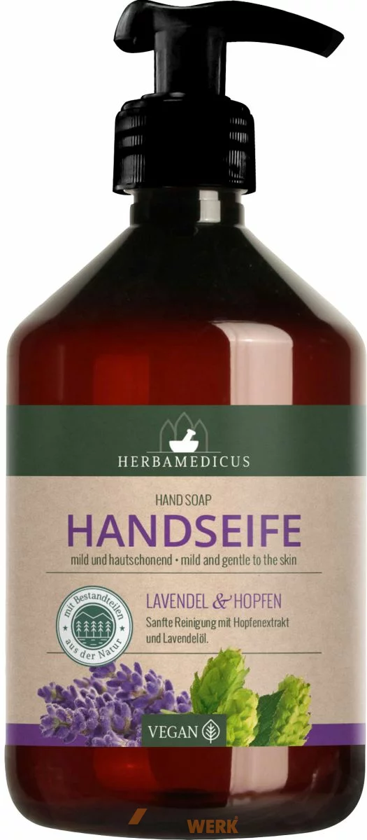 Herbamedicus Handseife 500ml Lavendel & Hopfen