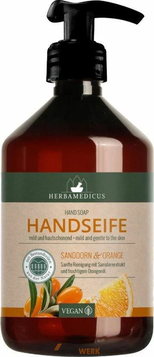 Herbamedicus Handseife 500ml Sanddorn & Orange