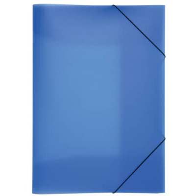 Gummizugmappe Lucy Basic - A3, blau, PP, 3 Einschlagklappen