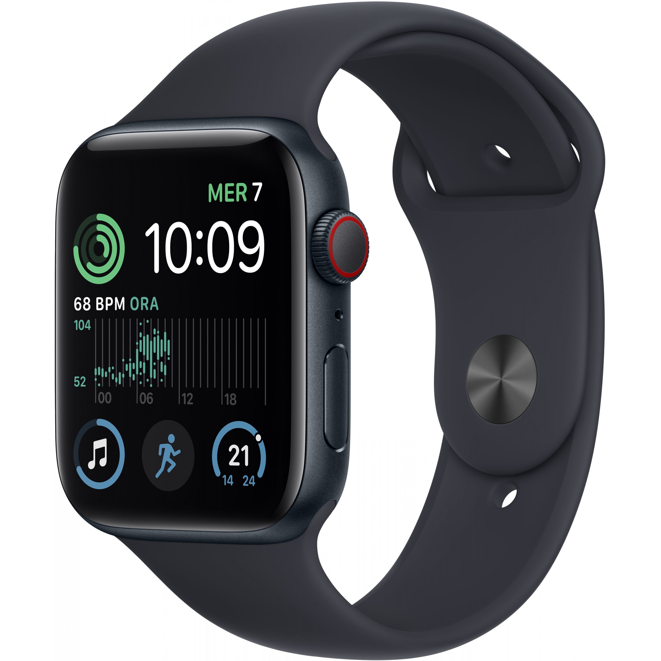 Apple Watch SE Aluminium Cellular 44mm Mitternacht (Sportarmband mitternacht)