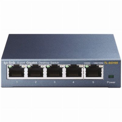 TP-LINK TL-SG105 Unmanaged Gigabit Ethernet (10/100/1000) Schwarz
