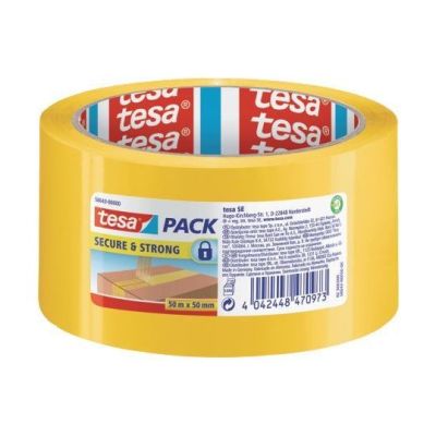 Packband tesapack® Secure & Strong - 50 mm x 50m, gelb