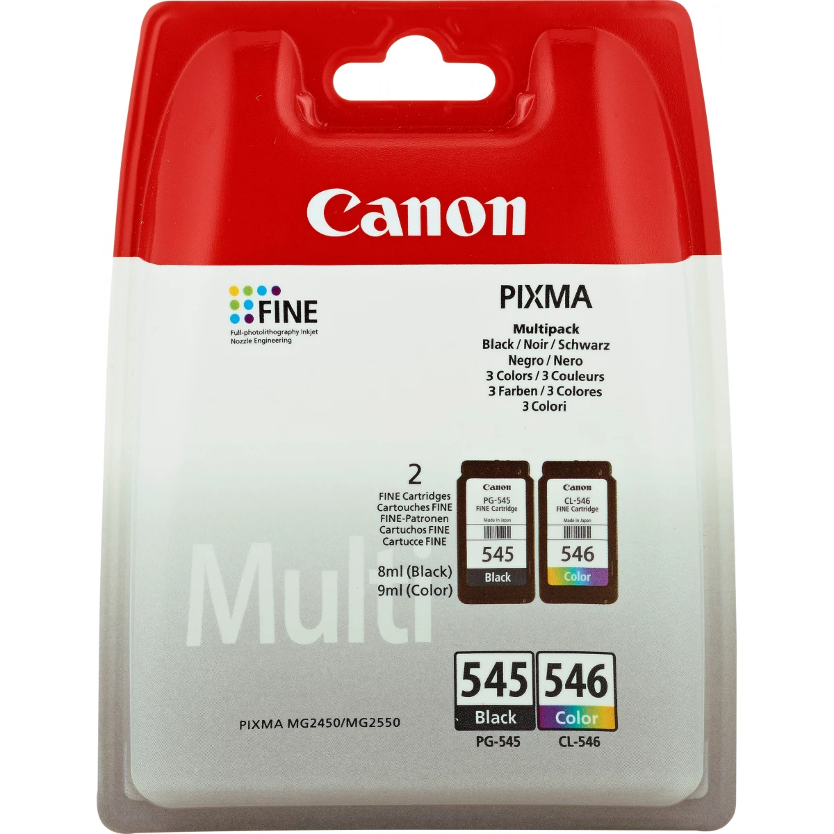Canon MultiPack 'PG-545 / CL 546' schwarz & farbig 16 ml
