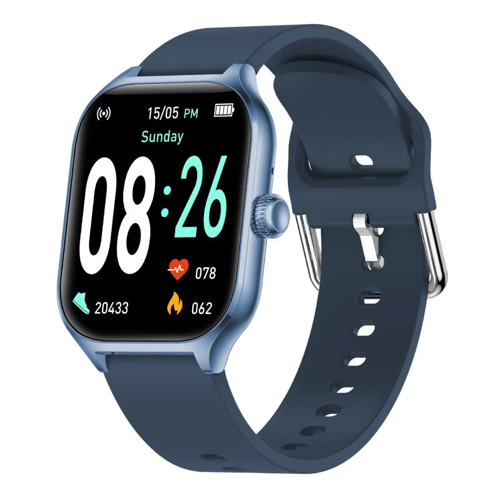 Timor Smartwatch mit 2,01“ Display, BT Call, blau