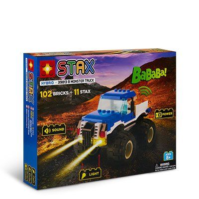 STAX® Blauer Monster Truck - LEGO®-kompatibel