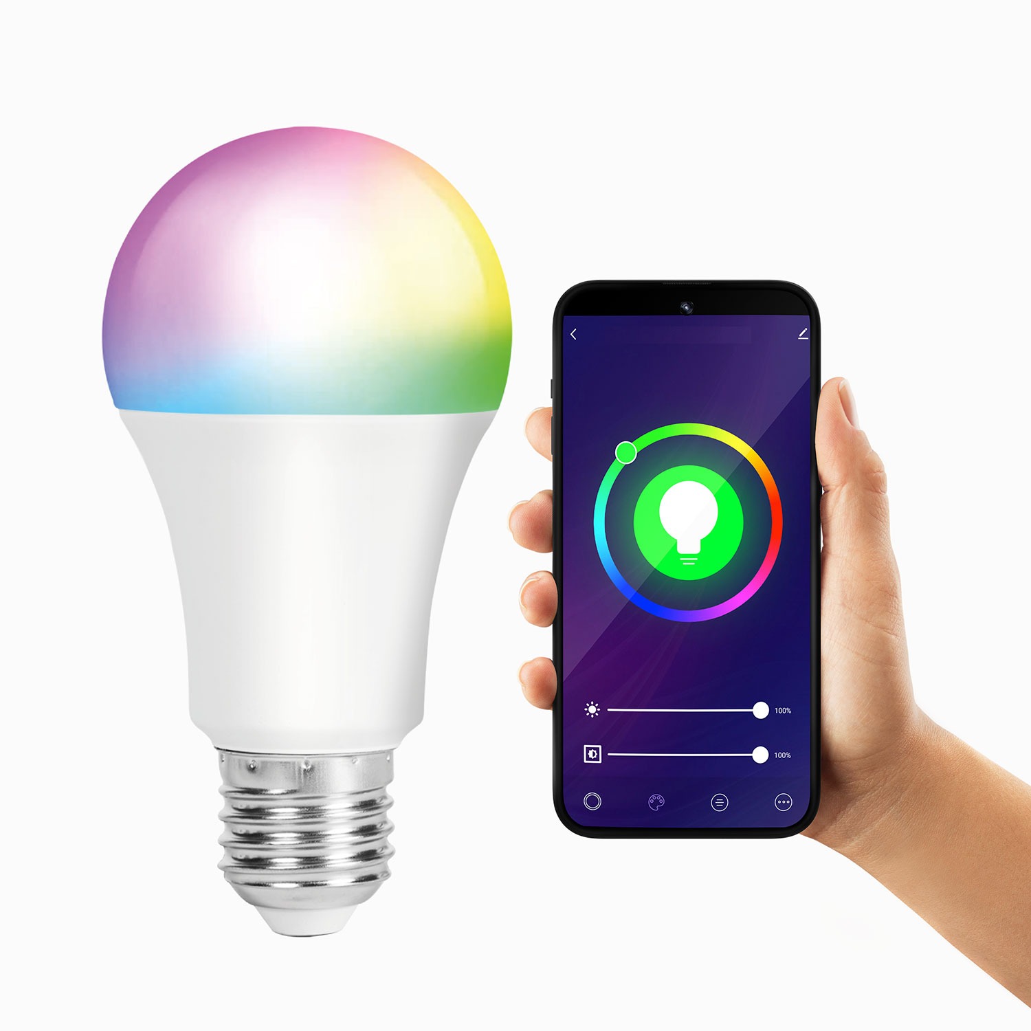 SmartHome Smart LED Leuchte E27 RGBW 